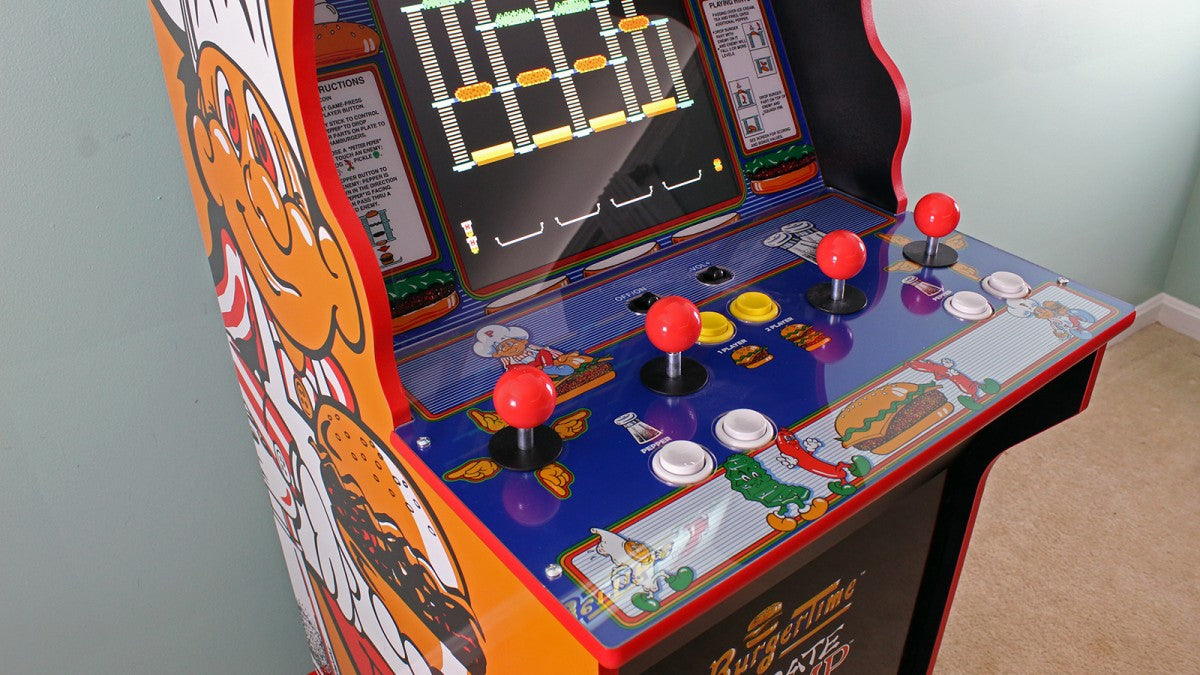 burgertime arcade 1up cabinet with riser