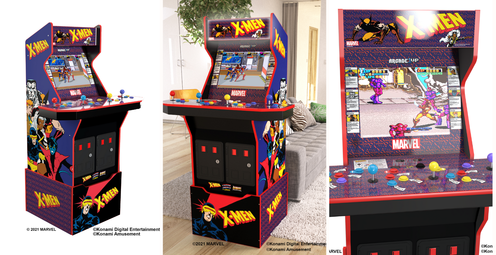 X-MEN 4 PLAYER ARCADE MACHINE