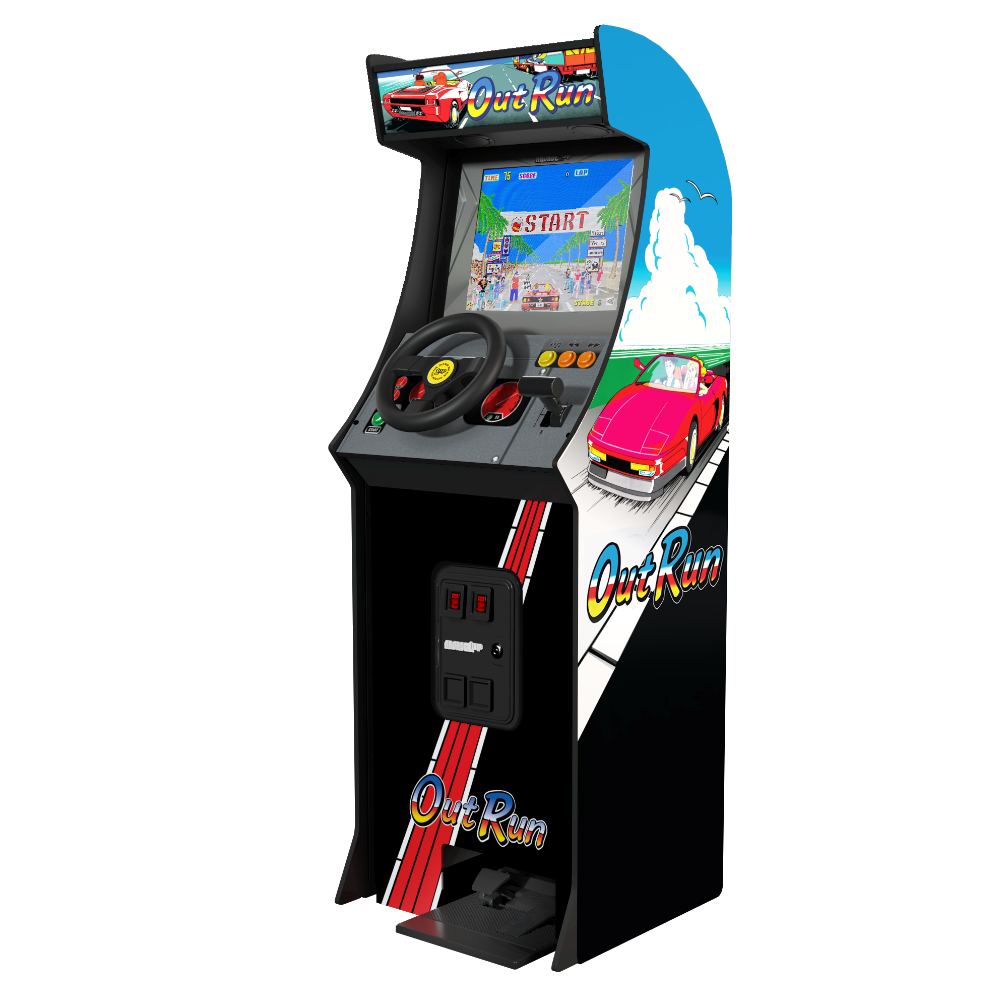 Arcade1up OutRun 筐体用 純正アクセル＆ブレーキペダル OutRun Deluxe Series Arcade Machine