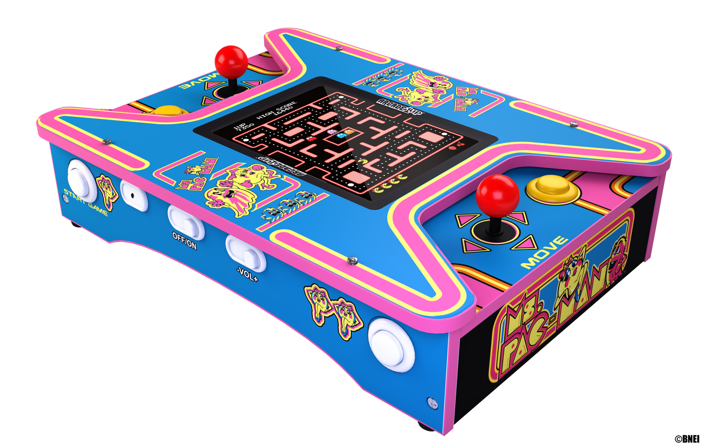Ms. PAC-MAN Head-to-Head Countercade 6 Games in 1