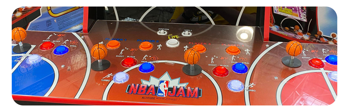 Arcade1Up NBA JAM Arcade Basketball Knobs Pack of 4