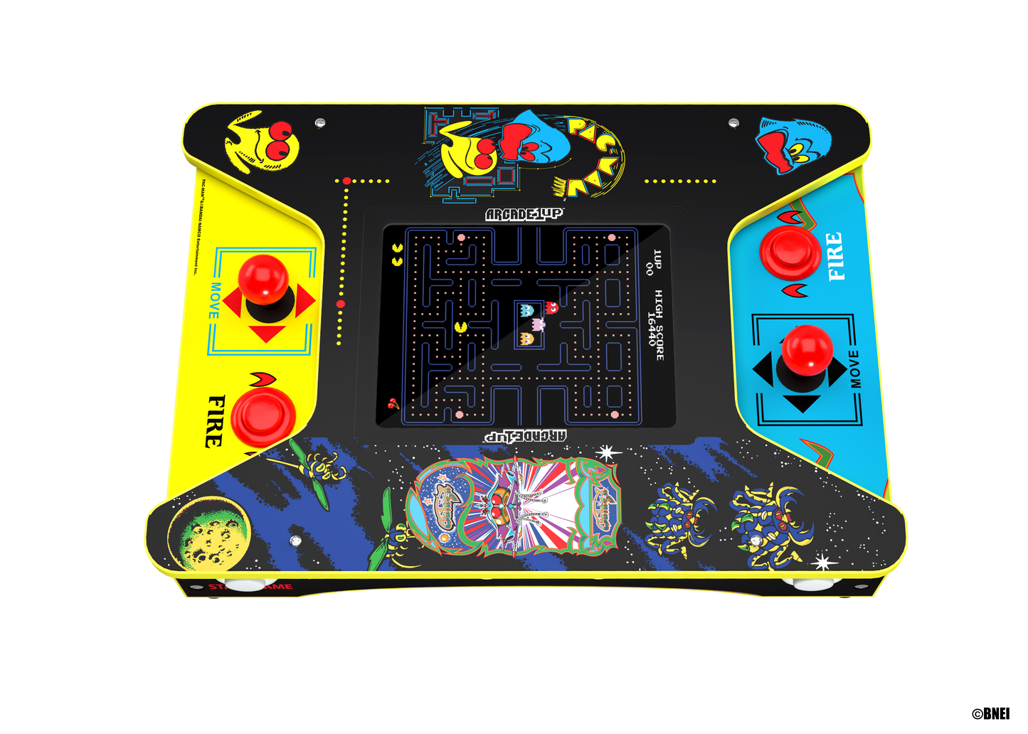 PAC-MAN/ GALAGA Head-to-Head Countercade 6 games in 1