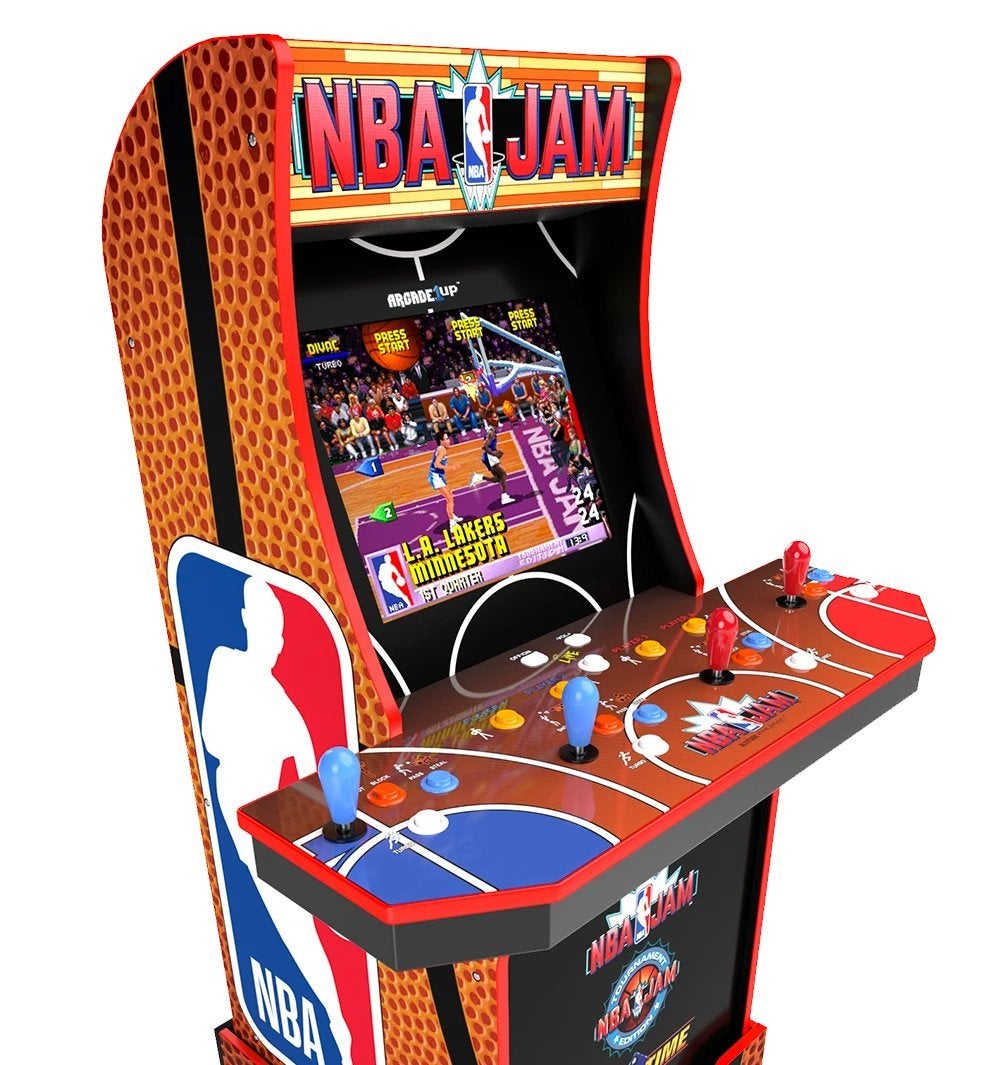 NBA Jam Online Multiplayer, Pac-Man 40th, and Frogger Arcade1Up Cabinets Are Live