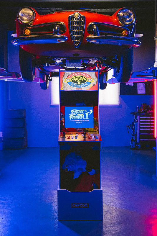 CLOT and ARCADE1UP Come Together for a 'Street Fighter™ II' Big Blue Arcade Machine