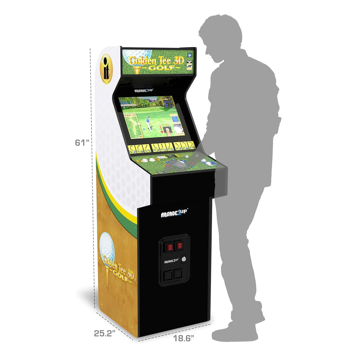 Golden Tee Riser Golden Tee 3D Deluxe Arcade Machine
