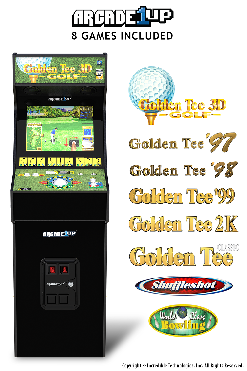 Golden Tee 3D 35th Anniversary Deluxe Arcade Machine