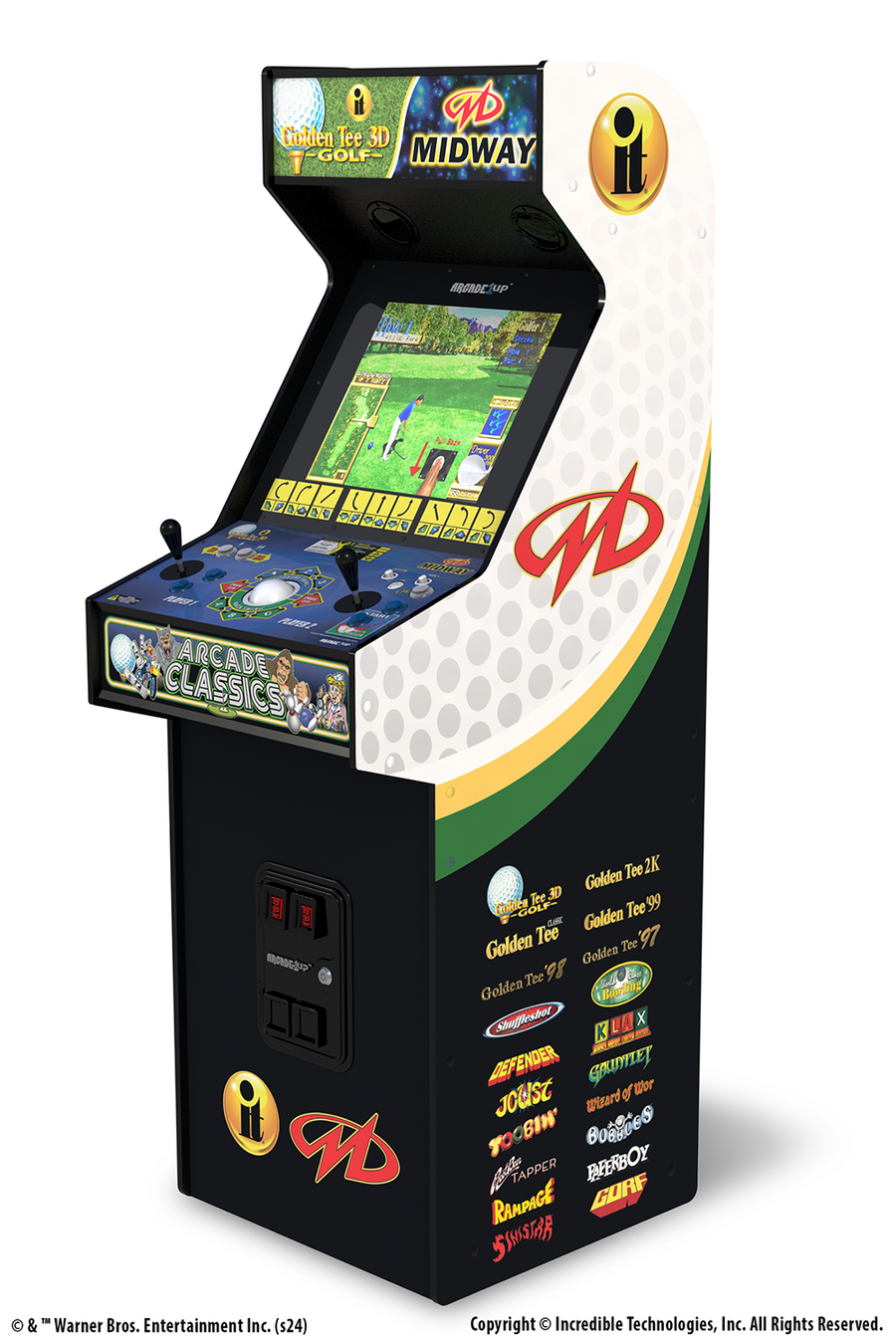 Golden Tee 3D x Midway XL Deluxe Arcade Machine