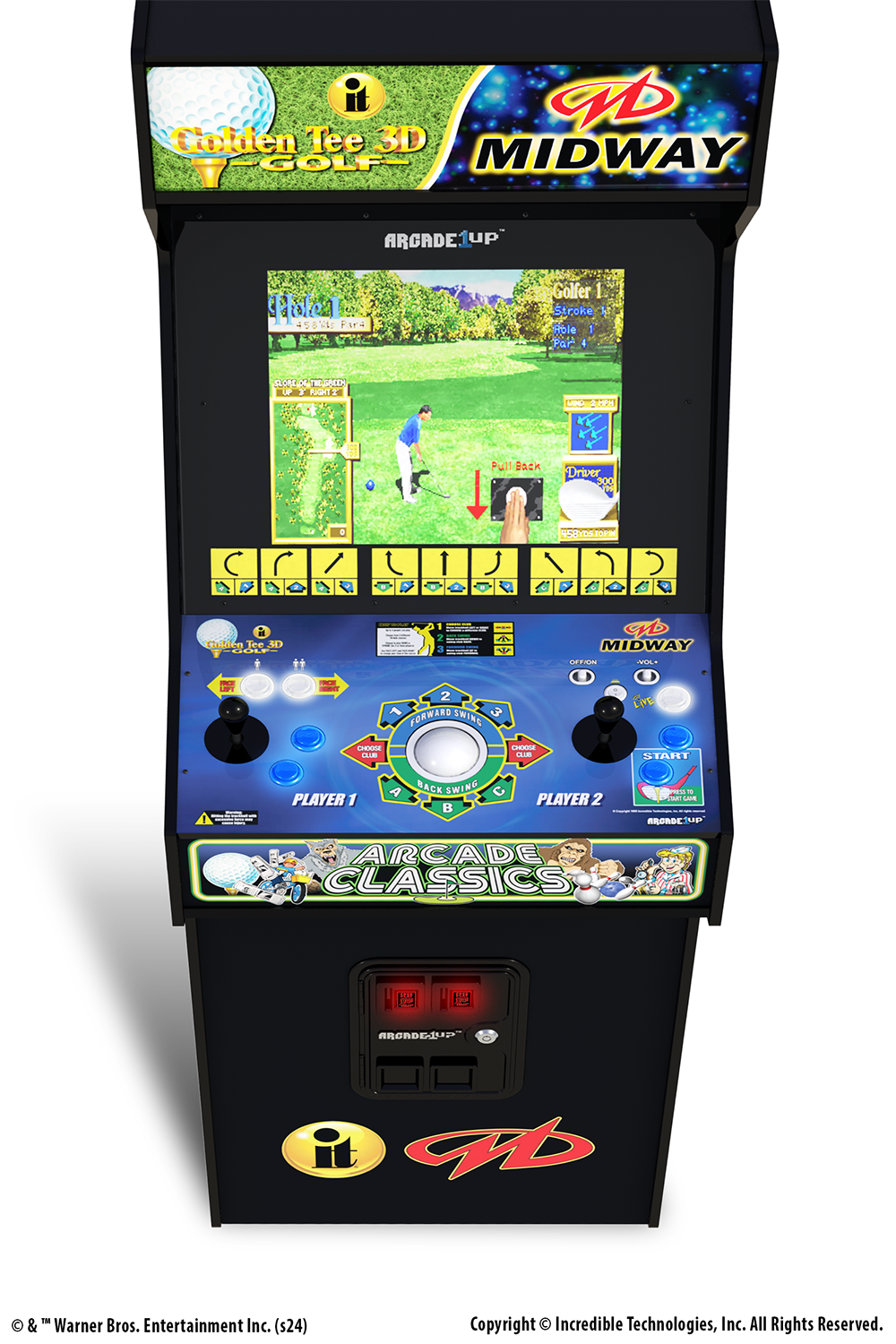 Golden Tee 3D x Midway XL Deluxe Arcade Machine