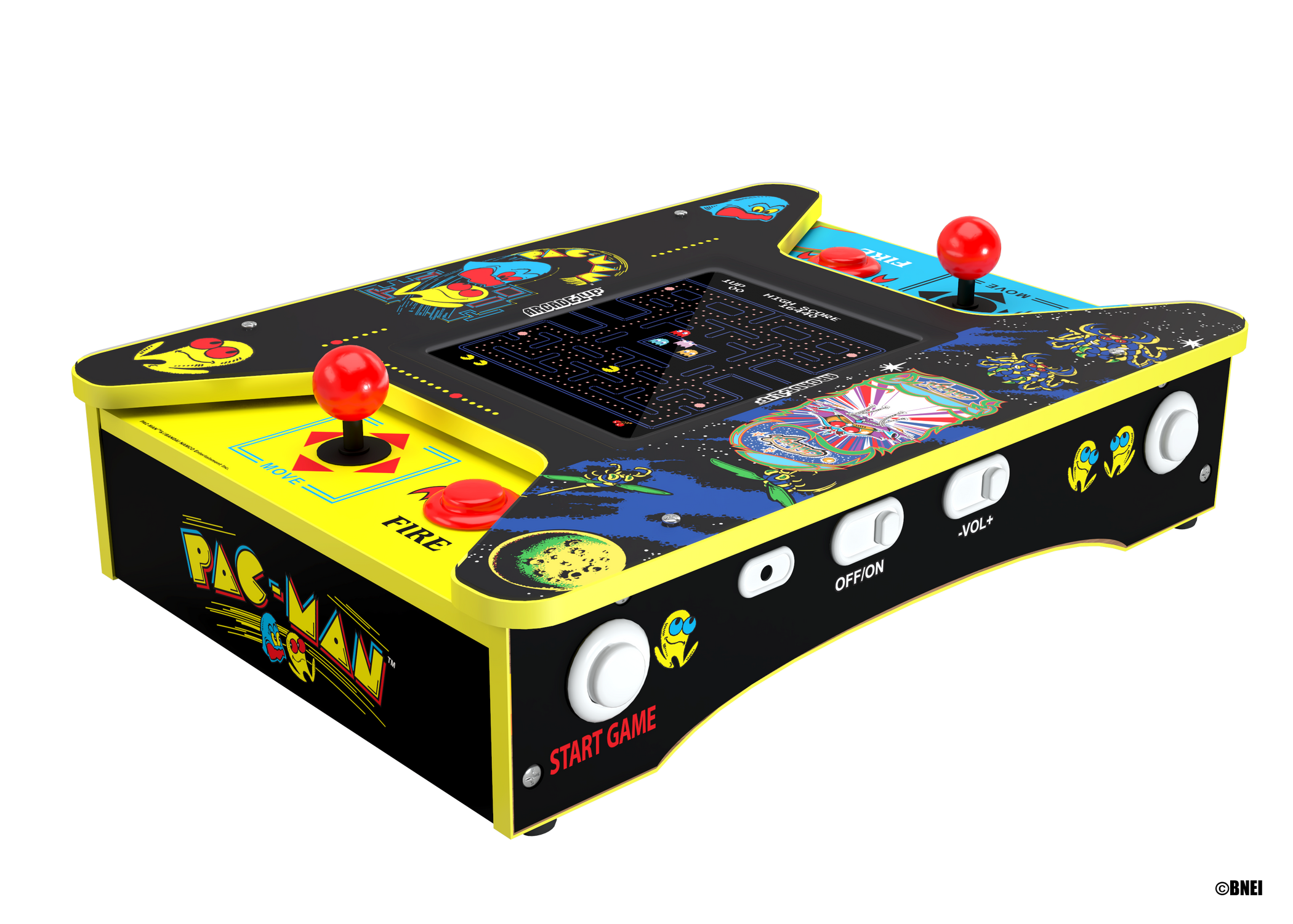 PACMAN/ GALAGA HeadtoHead Countercade 6 games in 1