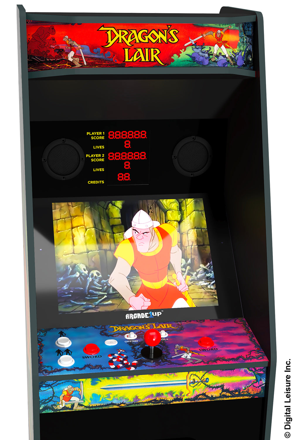 Dragon s Lair Arcade Machine Arcade1Up dragon-s-lair-arcade-machine-arcade1up